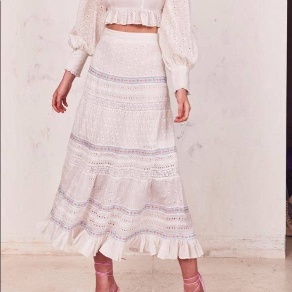 Loveshackfancy Ann Marie skirt size 4